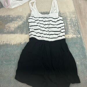 Black and white romper